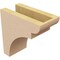 Ekena Millwork 4"W x 8"D x 8"H Classic Yorktown Rough Cedar Woodgrain TimberThane Corbel, Primed Tan CORUR04X08X08YORRCPR - alternate 2